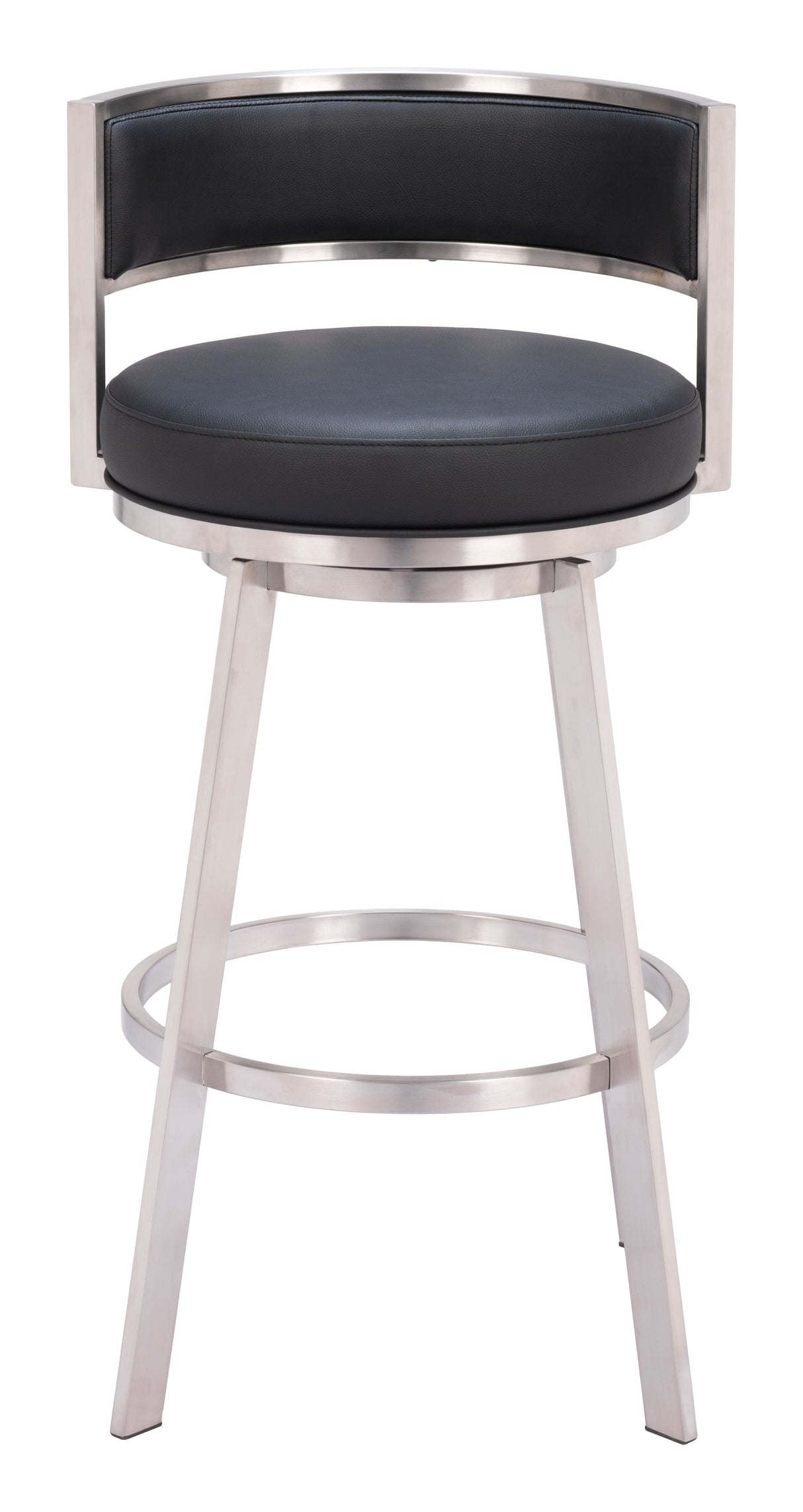 Gimsby Swivel Barstool Black by Zuomod at Eve Furniture