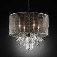 Gina Chrome/Black Ceiling Lamp by Furniture of America at Eve Furniture