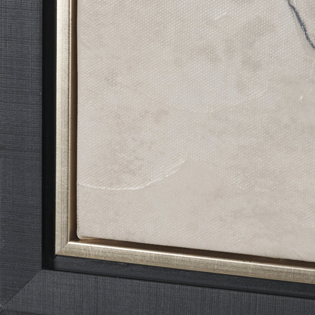 Ginkgo Shadows I by Mercana Studio Hand-Embellished Textured Framed Canvas Artwork by Mercana at Eve Furniture