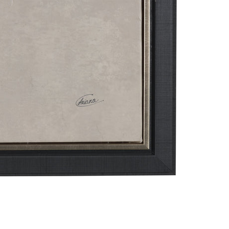 Ginkgo Shadows II by Mercana Studio Hand-Embellished Textured Framed Canvas Artwork by Mercana at Eve Furniture