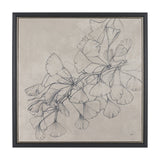 Ginkgo Shadows II by Mercana Studio Hand-Embellished Textured Framed Canvas Artwork by Mercana at Eve Furniture