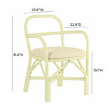 Ginny Rattan Dining Chair by TOV Furniture at Eve Furniture