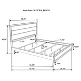 Gintey Four-piece California King Bedroom Set Grey Oak by Coaster at Eve Furniture