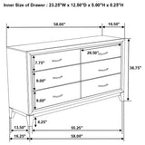 Gintey Four-piece California King Bedroom Set Grey Oak by Coaster at Eve Furniture