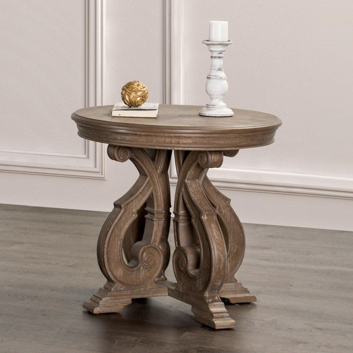 Giordani Weathered Oak End Table by Furniture of America at Eve Furniture