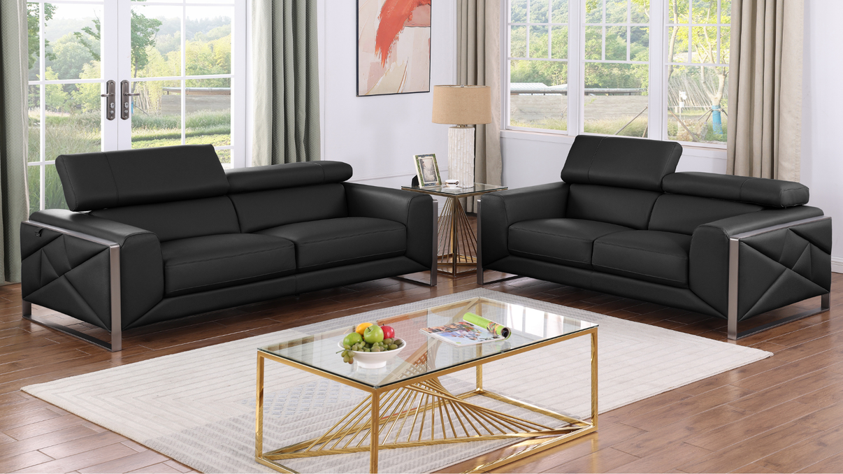 Giorgio Black Living Room set by New Era Innovations at Eve Furniture