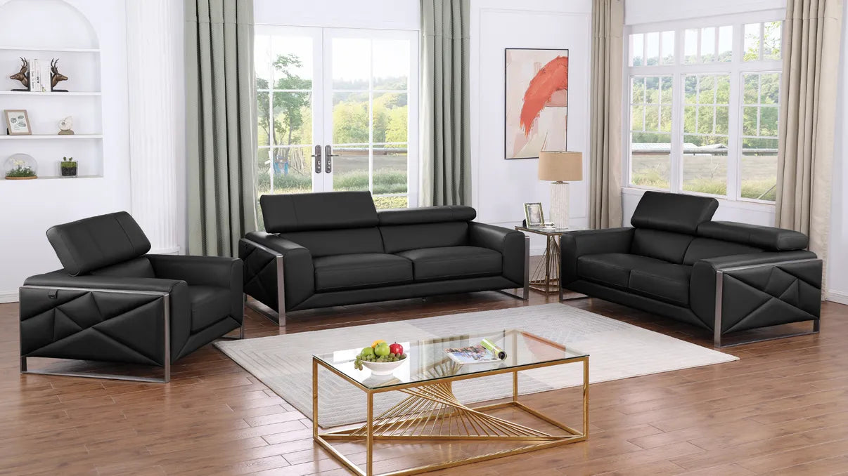 Giorgio Black Living Room set by New Era Innovations at Eve Furniture