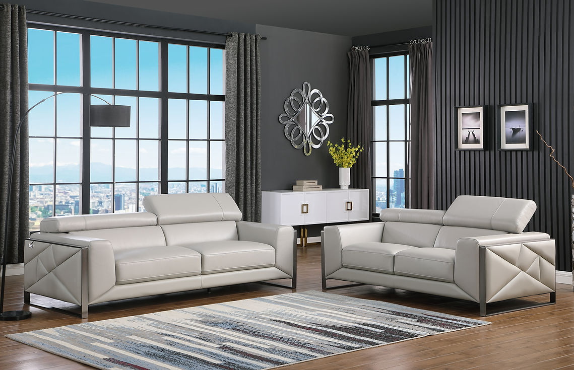 Giorgio Light Grey Living Room Set by New Era Innovations at Eve Furniture