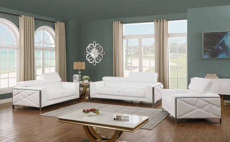 Giorgio White Living Room Set by New Era Innovations at Eve Furniture