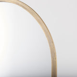 Giovanna Gold Metal Frame Rounded Arch Vanity Mirror by Mercana at Eve Furniture