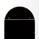 Giovanna Gold Metal Frame Rounded Arch Vanity Mirror by Mercana at Eve Furniture