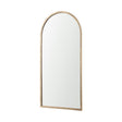 Giovanna Gold Metal Frame Rounded Arch Vanity Mirror by Mercana at Eve Furniture