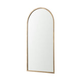Giovanna Gold Metal Frame Rounded Arch Vanity Mirror by Mercana at Eve Furniture