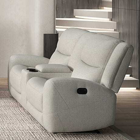 Giraldus Beige Sofa & Loveseat by Furniture of America at Eve Furniture