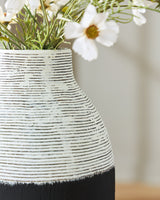 Girtha Antique White/Black Vase by ASHLEY FURNITURE at Eve Furniture