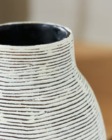 Girtha Antique White/Black Vase by ASHLEY FURNITURE at Eve Furniture