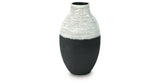 Girtha Antique White/Black Vase by ASHLEY FURNITURE at Eve Furniture