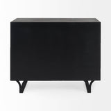 Giselle I 40L x 16W Dark Brown Fir Veneer 3 Drawer Accent Cabinet by Mercana at Eve Furniture