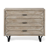 Giselle I 40L x 16W Light Brown Fir Veneer 3 Drawer Accent Cabinet by Mercana at Eve Furniture