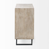 Giselle I 40L x 16W Light Brown Fir Veneer 3 Drawer Accent Cabinet by Mercana at Eve Furniture
