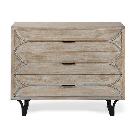 Giselle I Light Brown Fir Veneer 3 Drawer Accent Cabinet by Mercana at Eve Furniture