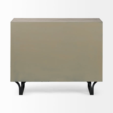 Giselle I Light Brown Fir Veneer 3 Drawer Accent Cabinet by Mercana at Eve Furniture