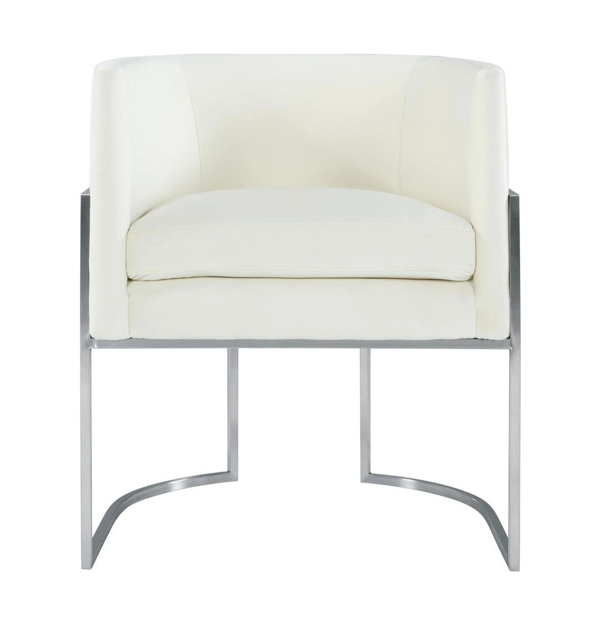 Giselle Velvet Dining Chair with Silver Base by Inspire Me! Home Decor by TOV Furniture at Eve Furniture