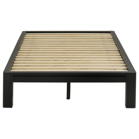 Gislen Black Twin Easy Assembly Wood Platform Bed by Coaster at Eve Furniture