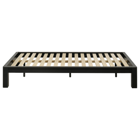 Gislen Black Twin Easy Assembly Wood Platform Bed by Coaster at Eve Furniture