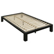 Gislen Black Twin Easy Assembly Wood Platform Bed by Coaster at Eve Furniture
