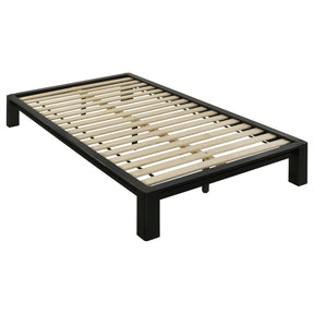 Gislen Black Twin Easy Assembly Wood Platform Bed by Coaster at Eve Furniture