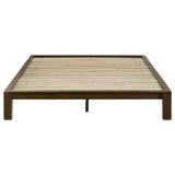Gislen Walnut Queen Easy Assembly Wood Platform Bed by Coaster at Eve Furniture