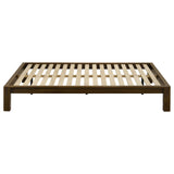 Gislen Walnut Queen Easy Assembly Wood Platform Bed by Coaster at Eve Furniture