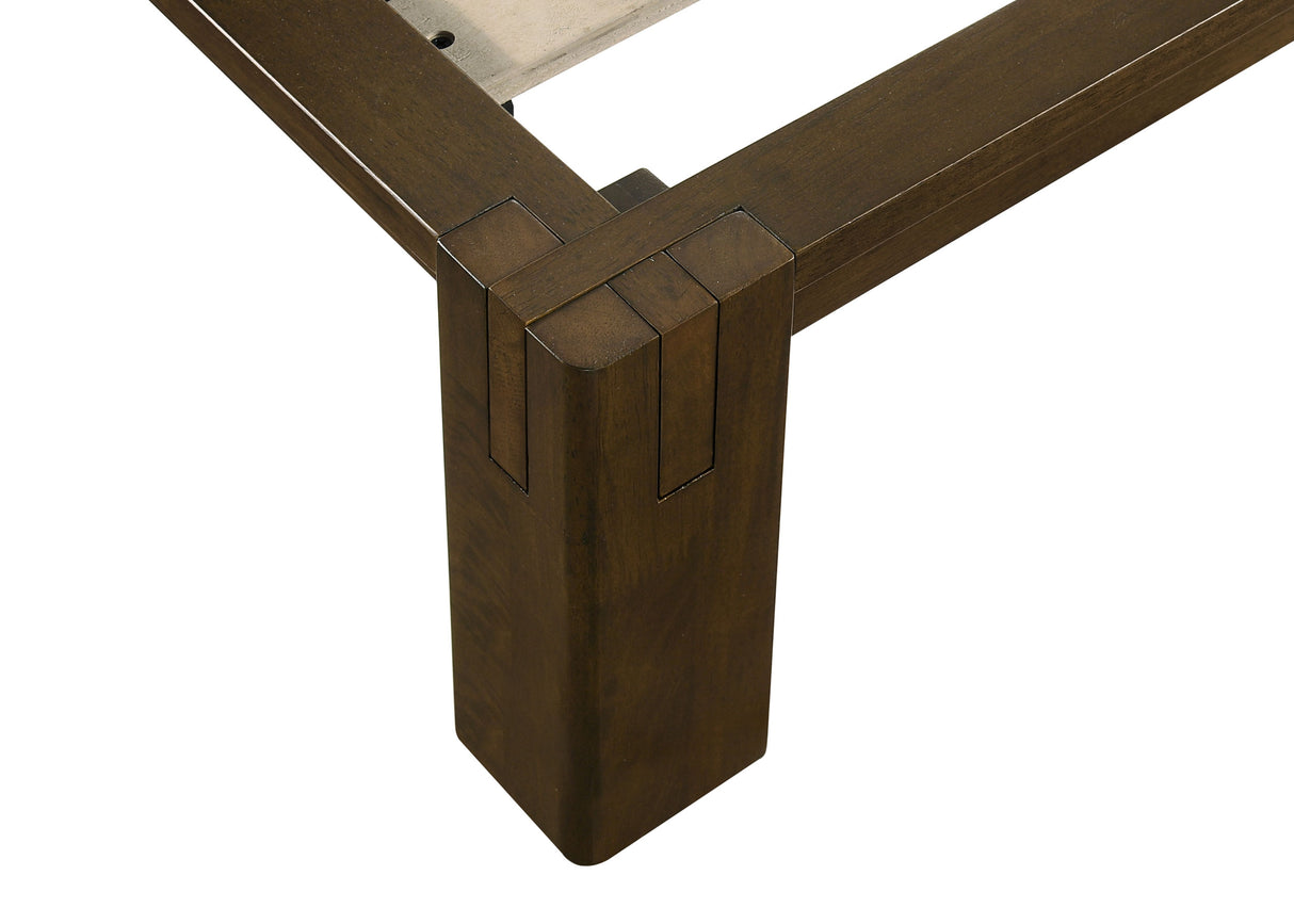Gislen Walnut Queen Easy Assembly Wood Platform Bed by Coaster at Eve Furniture