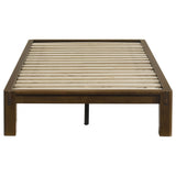 Gislen Walnut Twin Easy Assembly Wood Platform Bed by Coaster at Eve Furniture