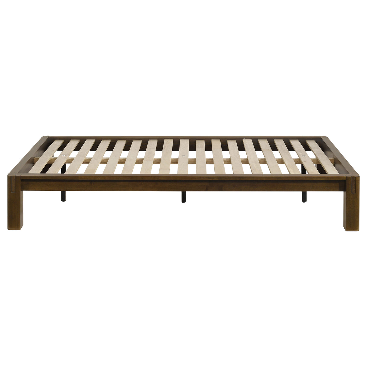 Gislen Walnut Twin Easy Assembly Wood Platform Bed by Coaster at Eve Furniture