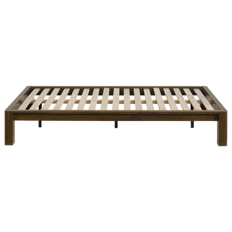 Gislen Walnut Twin Easy Assembly Wood Platform Bed by Coaster at Eve Furniture