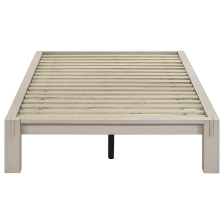 Gislen White Twin Easy Assembly Wood Platform Bed by Coaster at Eve Furniture