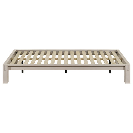 Gislen White Twin Easy Assembly Wood Platform Bed by Coaster at Eve Furniture