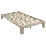 Gislen White Twin Easy Assembly Wood Platform Bed by Coaster at Eve Furniture