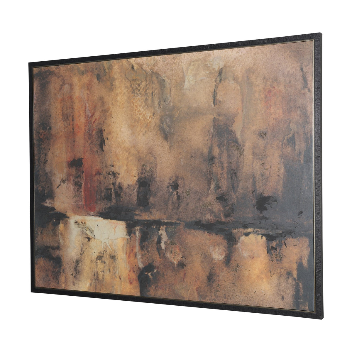 Give or Take by Ira Havuka Hand-Embellished Textured Framed Canvas Artwork by Mercana at Eve Furniture