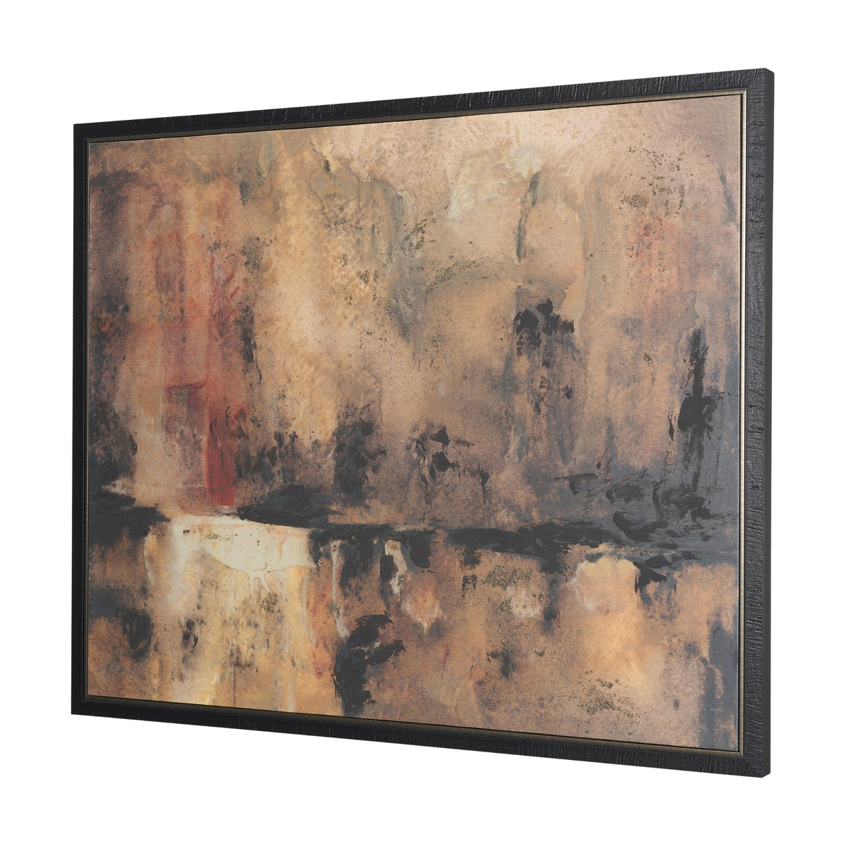 Give or Take by Ira Havuka Hand-Embellished Textured Framed Canvas Artwork by Mercana at Eve Furniture