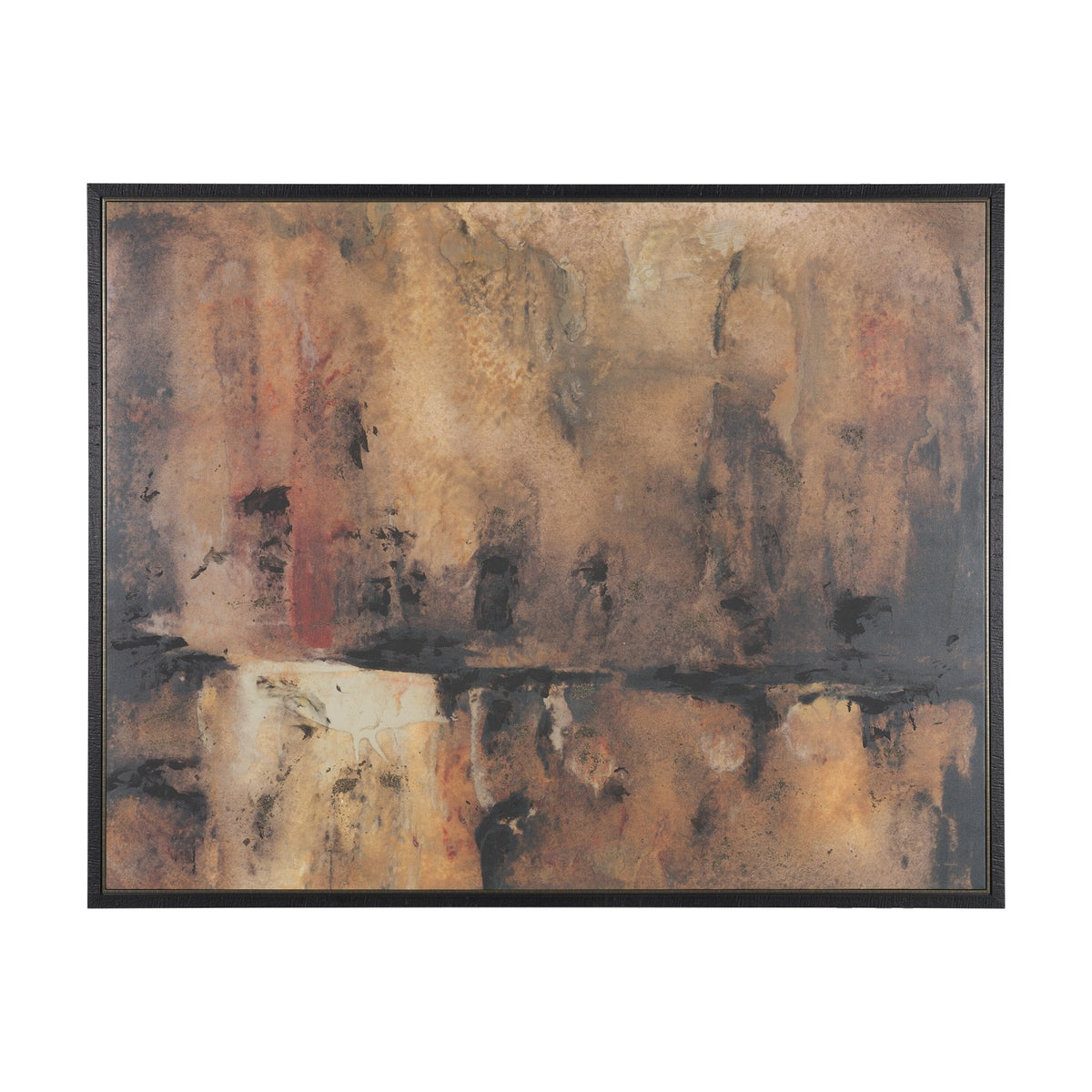 Give or Take by Ira Havuka Hand-Embellished Textured Framed Canvas Artwork by Mercana at Eve Furniture