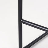 Givens 25.8"H Seat Height Natural Wood W/Black Metal Counter Stool by Mercana at Eve Furniture