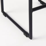 Givens 25.8"H Seat Height Natural Wood W/Black Metal Counter Stool by Mercana at Eve Furniture