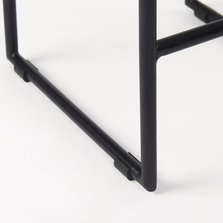 Givens Natural Wood W/Black Metal Counter Stool by Mercana at Eve Furniture