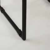 Givens Natural Wood W/Black Metal Frame Bar Stool by Mercana at Eve Furniture