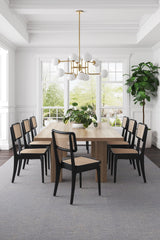 Giverny Dining Chair in Black and Natural Cane (set of 2) by Manhattan Comfort at Eve Furniture