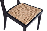 Giverny Dining Chair in Black and Natural Cane (set of 2) by Manhattan Comfort at Eve Furniture