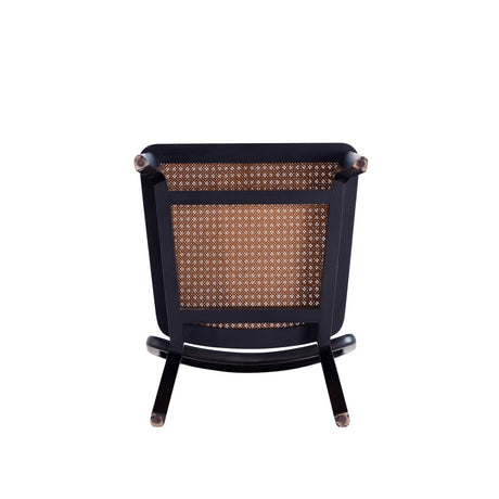 Giverny Dining Chair in Black and Natural Cane (set of 4) by Manhattan Comfort at Eve Furniture